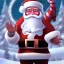 Placeholder: a 3d digital illustration of a man as Santa clause with night themed highly detailed, --ar3:2--v4--q2