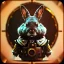 Placeholder: steampunk rabbit,steampunk style, polaroid,outdoors,shallow depth of field, close up, macro lens, cinematic, unreal engine ultra detailed, by japbun2-40