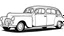 Placeholder: full car without color for coloring