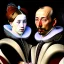 Placeholder: portrait of a men and woman velazquez style