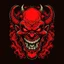 Placeholder: Create demon/devil t-shirt print in cartoon style