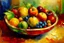 Placeholder: misa s ovocím impresionizmus