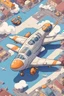 Placeholder: background, cartoon, top down plane