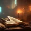 Placeholder: dark fantasy concept art, dynamic lighting, hyperdetailed, intricately detailed, Splash screen art, deep color, Unreal Engine, volumetric lighting, library, bookshelf, leather, wood,