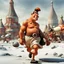 Placeholder: Fred Flintstone retreating from Moscow.