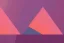 Placeholder: orange triangles, pink triangles, sunrise, mirror, painting