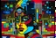 Placeholder: ALBUM COVER - DETROIT TECHNO RAVER IN THE STYLE OF EILEEN AGAR 8BIT