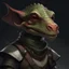 Placeholder: dnd, artistic, illustration, artstation, kobold, reptile, portrait, zombie, skinned