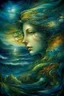 Placeholder: Like a storm raging all around Mixing colors in the sky and sea, the works of Van Gogh and Josephine Wall are highly detailed and focused.