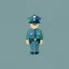 Placeholder: minimalistic character. policeman