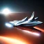 Placeholder: prototype of faster than light travel, sci-fi, hi-tec, cinematic shot, photo taken by canon, professional lighting,