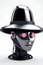 Placeholder: photo realistic AI robot Gamer Head with hat