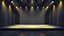 Placeholder: empty modern art stage with gray dark yellow blueish violet theme 3d recursive fractal background modern dynamic multy color lights,modern decoration