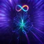 Placeholder: infinity symbol ∞ with vibrant single Plankton in water, striking, neon, chiaroscuro, dramatic, captivating, powerful, fantasy, beautiful, octane render, 16k post-production, artstation: award-winning: atmospheric: commanding: fantastical: clarity: ultra quality: striking: brilliance: stunning colors: amazing depth; lens: f/11, 35mm