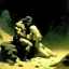 Placeholder: Frazetta . man and a beautifull woman