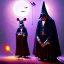 Placeholder: The Grim Reaper, a plague doctor and a mouse, considering the future of the universe, art by RHADS