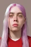 Placeholder: Billie Eilish, ying in the bathroom, photorealistic illustration