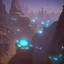 Placeholder: stylized,canyon,dungeons map,post apocalyptic,AI,futuristic,roboquest,top view,4k,details stylized,boss enermy,rogulikes