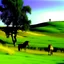 Placeholder: Nebraska 1997 Wild Horse Hill Photo, FNAF Purple guy in the foreground behind a tree.