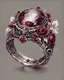 Placeholder: watercolor draw gothic vintage ring, dark red with flowers, white lace and rubies, white background, Trending on Artstation, {creative commons}, fanart, AIart, {Woolitize}, by Charlie Bowater, Illustration, Color Grading, Filmic, Nikon D750, Brenizer Method, Side-View, Perspective, Depth of Field, Field of View, F/2.8, Lens Flare, Tonal Colors, 8K, Full-HD, ProPhoto RGB, Perfectionism, Rim Lighting, Natural Lightin