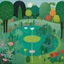 Placeholder: Le Jardin des délices (The Garden of Earthly Delights) Peinture de David Hockney