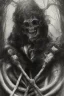 Placeholder: Realistic anime black metal corpsepaint god