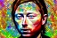 Placeholder: Thom Yorke rendered in stained glass