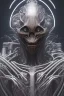 Placeholder: evil predator, alien, brutal face, tron, head, bitcoin eyes, 8k, finely detailed, dark light, photo realistic, hr giger, cyberpunk