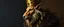 Placeholder: king weasel in style of Rembrandt and Fallout 4, with motion blur, all on a painting on wall, with black wall background
