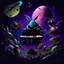 Placeholder: dark colours bugs bunny being a composer piano violin and is surrounded by swarm pig pig swinewasp swine pigpen pigsty on an diffrent planet cosmos lovecraft