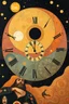 Placeholder: Time is a flat circle; Surreal Pop-Art inspired by Gustav Klimt