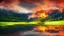 Placeholder: Beautiful nature landscape with fire