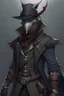 Placeholder: aristocratic hunter, bloodborne style, front view