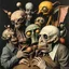 Placeholder: The oddest composition and mixture of beings, dadaism, details very accentuated, Max Ernst style, oniric, freaks, George Grosz, distorted, blatant, gross, mundane