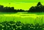 Placeholder: A light yellow marsh with fireflies painted by Andy Warhol