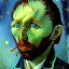 Placeholder: Portrait d'un chat par Van Gogh