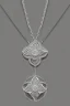 Placeholder: White gold necklace in the shape of a flower Astra Sia white background