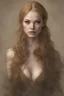 Placeholder: Alexandra "Sasha" Aleksejevna Luss and Tori Black, lovely busty and fantasy bombshells. h on artforum illustration photorealistic digital painting, on display Gustav Klimt style subject is a beautiful long long ginger hair female in a style women eye candy oil paiting New York City detailed render eye candy breathtaking Greg Rutkowski