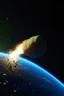 Placeholder: impact earth hit by large meteor