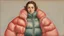 Placeholder: hot woman in puffer jacket by pontormo