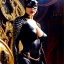 Placeholder: Drawing of beautiful face,'beautiful ,Busty CAtWoman',intense stare, ancient skintight armor, balanciaga fashion clothe painting by gaston bussiere, greg rutkowski, yoji shinkawa, yoshitaka amano, tsutomu nihei, donato giancola, tim hildebrandt, Oil on canvas, cinematic composition, extreme detail,fit full head inside picture,16k