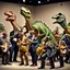 Placeholder: A jazz band made up entirely of dinosaurs