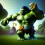 Placeholder: Clash of clans art style of a cute hulk, full body, by mobeius, au naturel, hyper detailed, digital art, trending in artstation, cinematic lighting, studio quality, smooth render, unreal engine 5 rendered, octane rendered, art style by klimt and nixeu and ian sprigger and wlop and krenz cushart