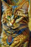 Placeholder: Portrait of a cat by Louis wain