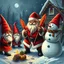 Placeholder: there is no kebabs at christmas, evil Santa, evil gnomes running around, king diamond, flaming eyes, evil Rudolf, evil Frosty the snowman, kebabs and kebab