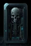 Placeholder: Human neural computer. Human neural interface. Coffin sarcofagus tech cyberpunk