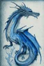 Placeholder: Etching of a blue dragon