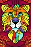 Placeholder: colorful kawaii cute splendid lion cub, perfect flowers, bright deep vibrant color, high detail, 3D vector art, cute and quirky, fantasy art, centered, in frame, stained glass