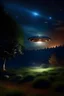 Placeholder: beautifull landscap, light, stars, ufo light