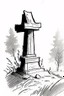 Placeholder: Small rough sketch of a Grave